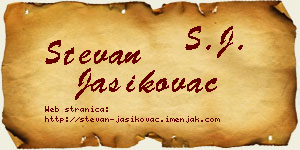 Stevan Jasikovac vizit kartica